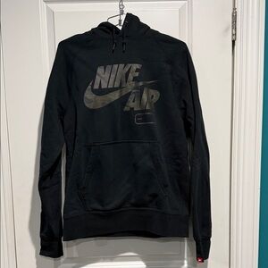 Nike black and camouflage hooded sweatshirt. Size medium.